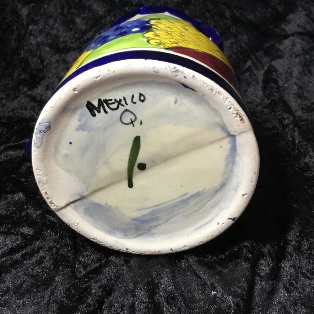 Talavera Ceramic Bowl And Pitcher Hand Painted Signed Mexico Q - Picture 5 of 7